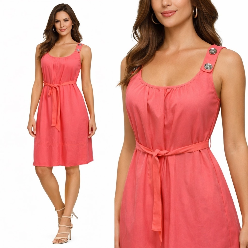 Aritzia Pink Silk sleeveless Dress Fits small